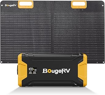 BougeRV 220Wh ポータブル電源 Amazon.co.jp: BougeRV 220Wh ポータブル電源 50W ソーラー